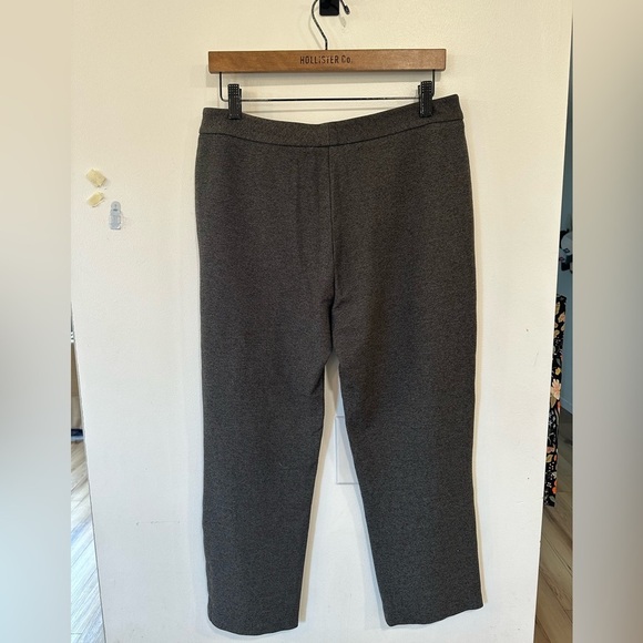 J. Mclaughlin Flat Front Trouser Stretch Pant Womens 8 Gray Rayon Blend Career - Picture 4 of 9